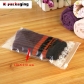 5 pcs 12x22cm High Quality Ziplock PPE Sock Packaging Bags for Stockings Resealable Hose Pouch